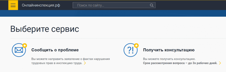 Скрин с онлайнинспекция.рф